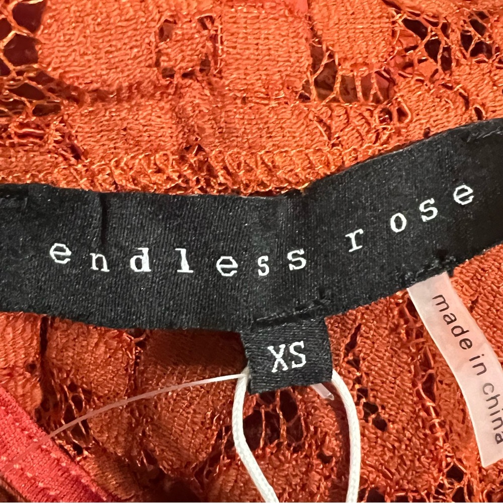 Revolve Endless Rose Cut Back Lace Detailed Bodysuit Size XS New - Picture 12 of 13